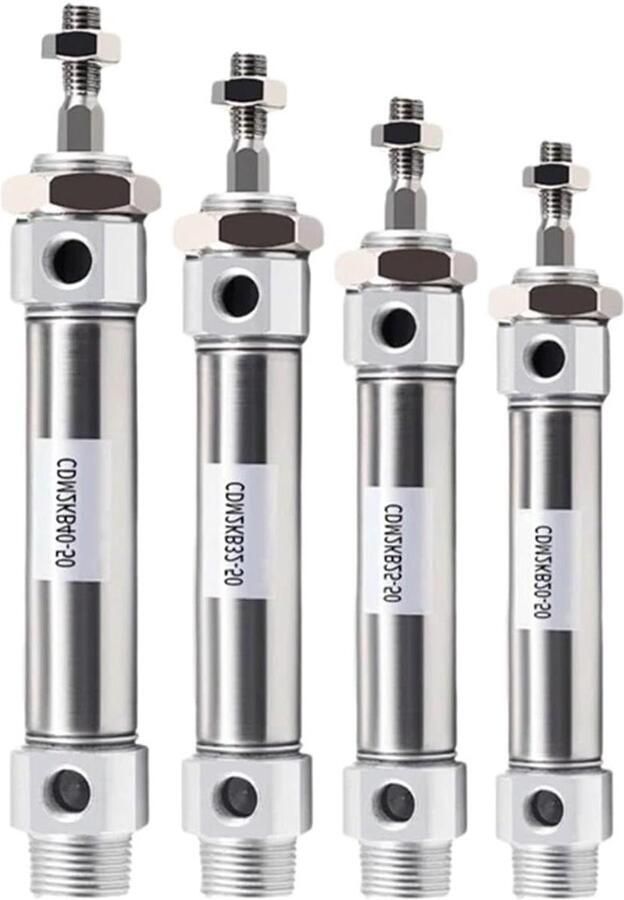 Dubbelwerkende Cilinder Pneumatische Cilinder Industriële Automatisering Roestvrij Staal Slag 100 mm Metaal