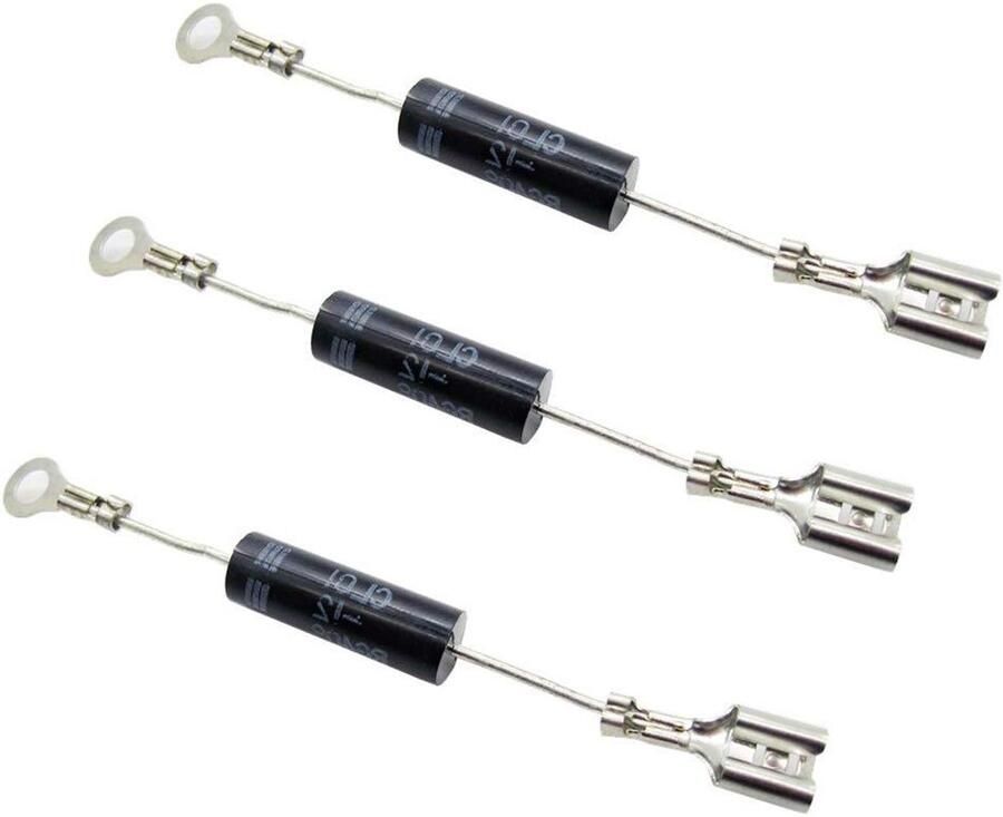 Microgolf Oven Diode Gelijkrichter Diode Onderdeel Vervangen Hoge Spanning 3 Stuks Zwart