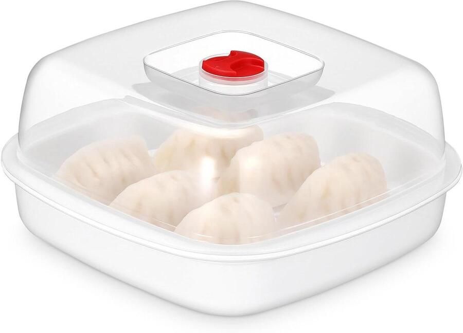Microwave Steamer met Transparant Praktische Stoomcontainer voor Magnetron Veilig voor Thuisgebruik het Verwarmen van Gestoomde Gerechten