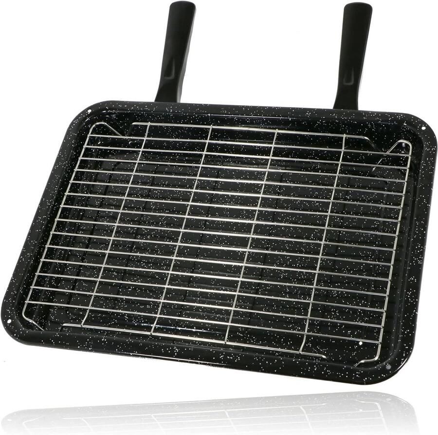 Middelgrote Grillpan met Rooster en Afneembare Handgrepen voor Oven