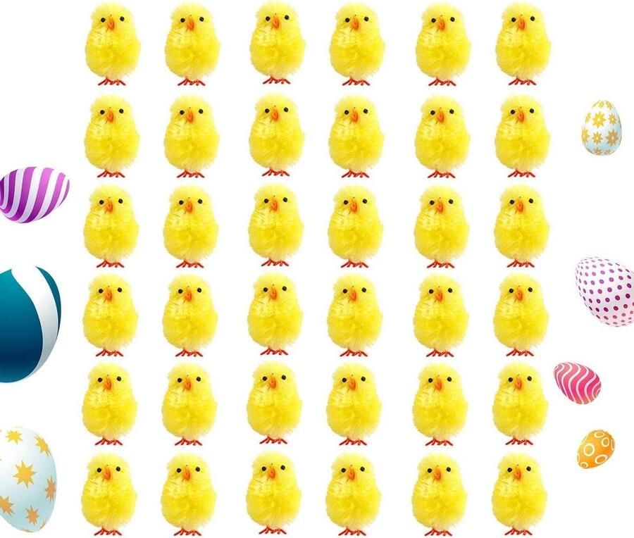 Miini Paaskuiken gevulde paaskuiken pluche paaskuiken doe-het-zelf paaskuiken pluche kuiken decoratie