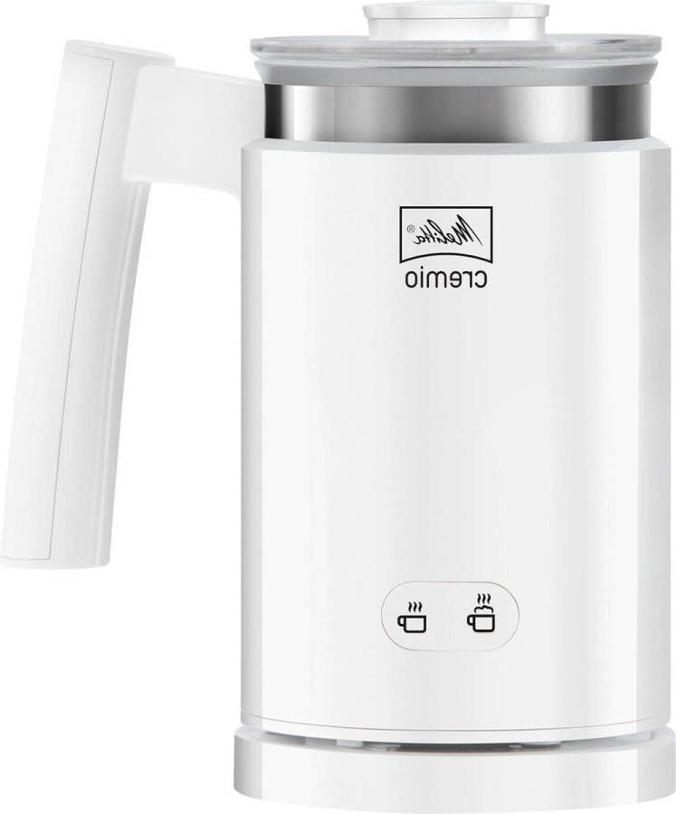 Milk Frother for Cold and Hot Milk with Non-Stick Coating Perfect Fine-Pored Milk Foam White