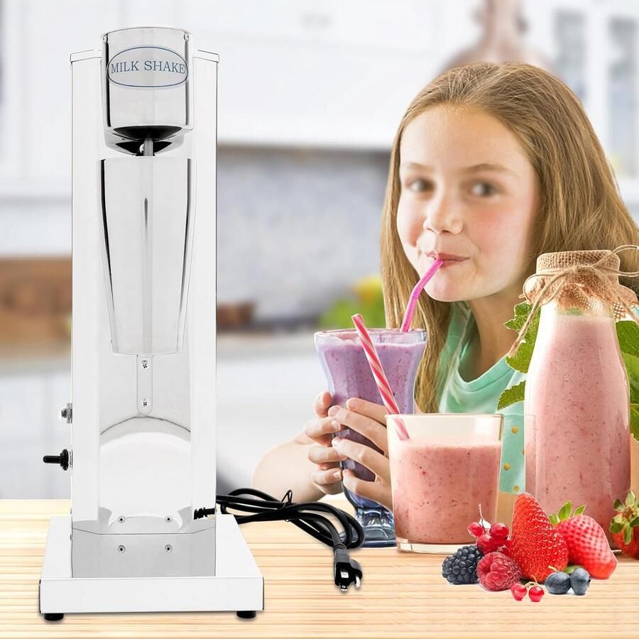 Milkshake Maker 180W Roestvrijstaal Blender 650 ml 18.000 rpm – Smoothies Cocktails Shakes