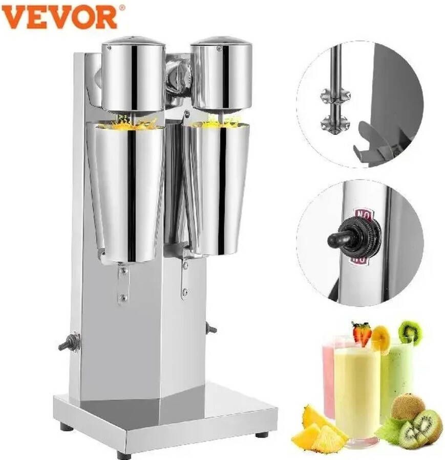 Vevor Instinct Milkshake Maker Milkshake Machine Smoothie Maker RVS 800ml 180W Mixer Blender Zelfdoen Keuken Gezond