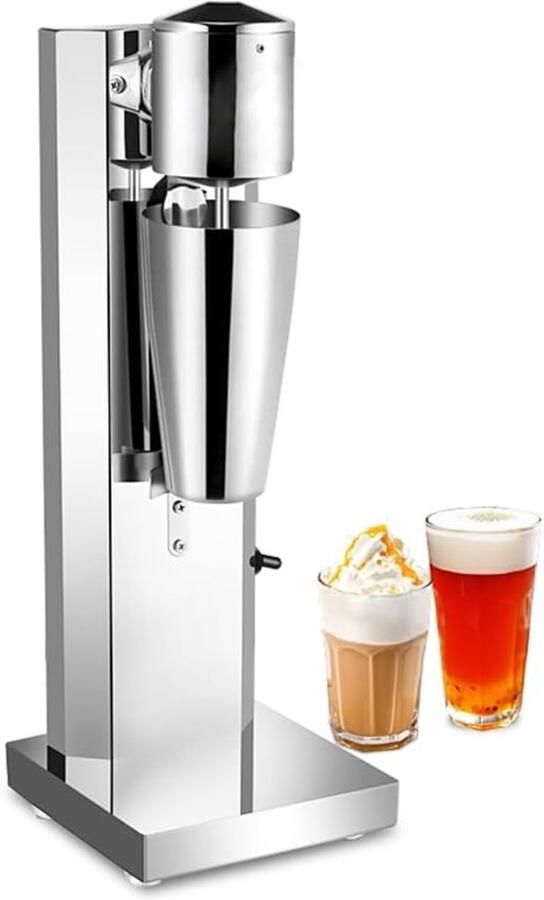 Milkshake Mixer Drankjes Blender Snelle Drankjes Maken Krachtige 180W Motor 650 ml Capaciteit Zilver