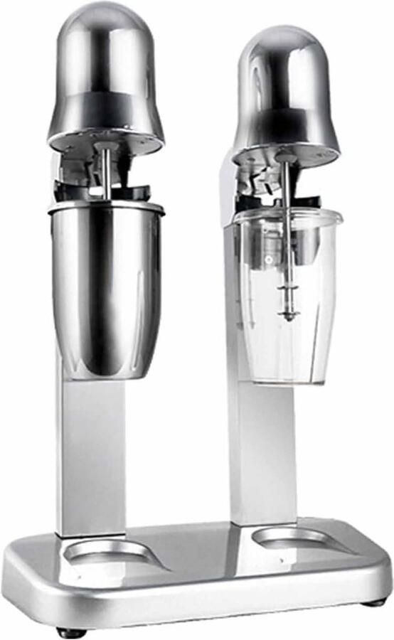 Milkshakemaker Roestvrij Staal Drankmixer Blender Dranken Maken Variabele Snelheid 650ml Capaciteit Zilver