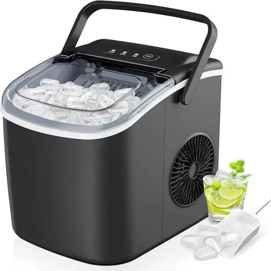 Milova Ijsblokjesmachine Ijsblokjes maker Draagbaar Zelfreinigend Ijsmaker Ijsblokjes Ijs Koude drankjes Horeca Zomer