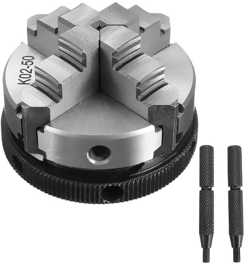 Mini 4 klauw zelfcentrerende 50mm M14 draad snijmachine hoge precisie gemakkelijk mee te nemen ShopVlot - Foto 1