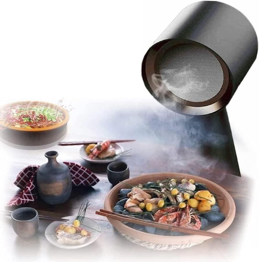 Mini Afzuigkap Desktop Afzuiger Koken Lucht Verfrissen Sterke Zuigkracht 2m³ min Blauw