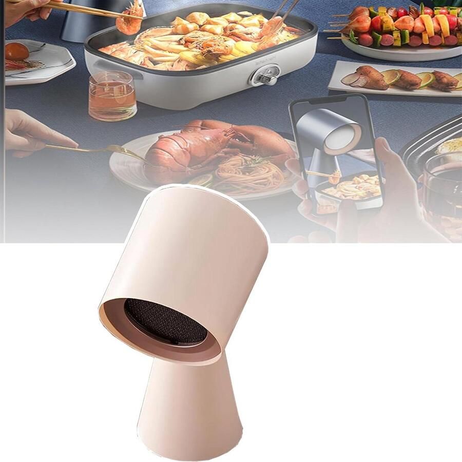 Mini Afzuigkap Keukenluchtreiniger Koken en Grillen Verstelbaar in Twee 198x165x343mm Wit