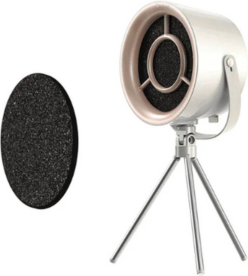 Mini Afzuigkap Luchtfilter Luchtreiniger Draagbaar Compact Incl. 1 gratis filter Stille werking Wit 18x10x41 cm