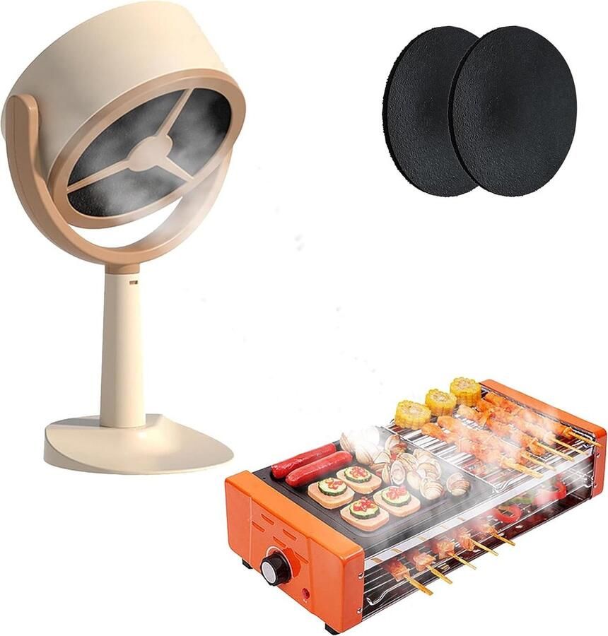 Mini-afzuigkap stille circulatielucht instelbare hoek draagbare afzuigkap voor thuis keuken camping BBQ hotpot camper draagbare afzuigkap