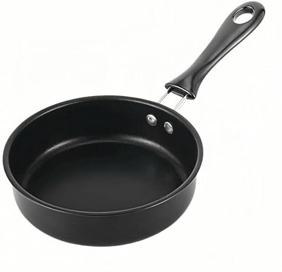 Mini Antiaanbak Koekenpan 4 7 inch Vaatwasserbestendig Geschikt voor Gas en Inductie