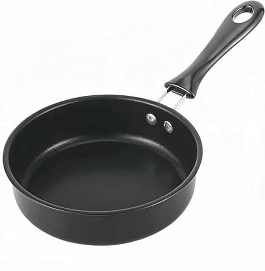 Mini Antiaanbak Koekenpan 4 7 inch Vaatwasserbestendig Geschikt voor Gas en Inductie