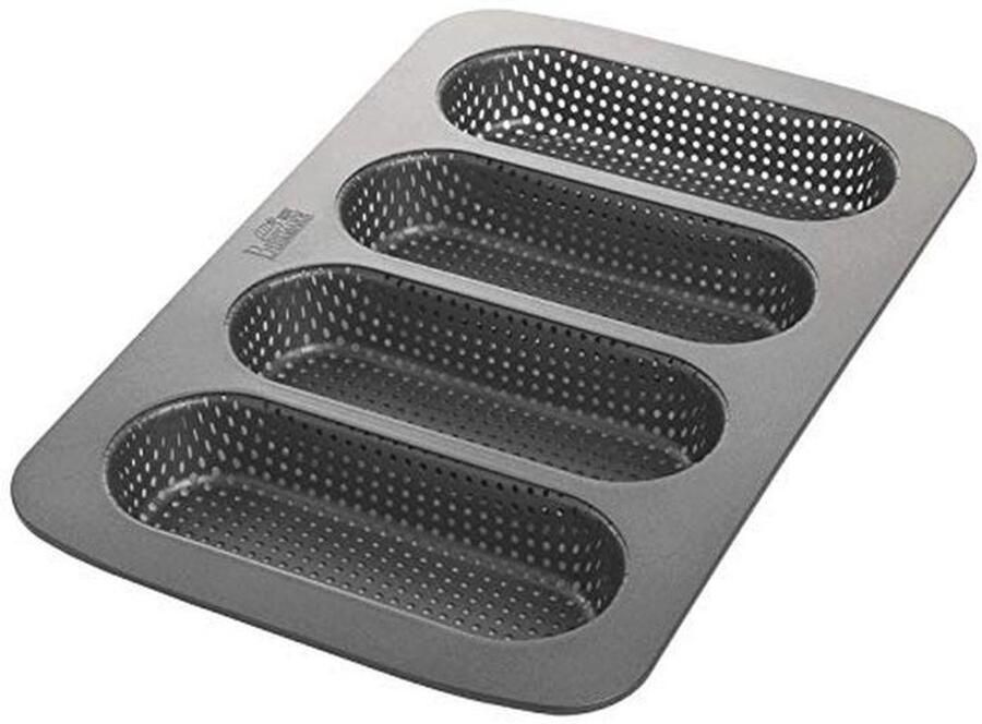 Mini Baguette Bakplaat voor 4 Baguettes Perfect voor Vers Brood