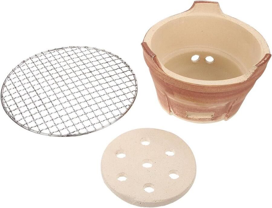 Mini Barbecue Grill Compacte Kookplaat Outdoor Koken Gietijzeren Houtskoolgrill 18.50 x 18.50 x 12.00 cm Bruin