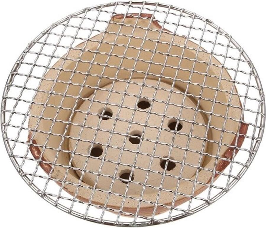Mini Houtskoolgrill Draagbare Oven Buiten Koken Roestbestendig Ontwerp 18.5 x 18.5 x 12 cm Willekeurig