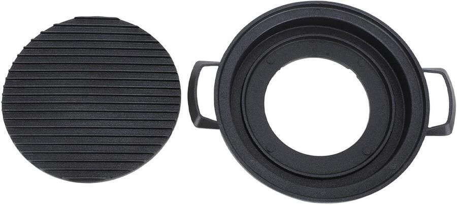 Mini Barbecue Grill Tafelgrill Bakplaat Gezellig Grillen Snelle Verwarming 23 x 22 cm Zwart