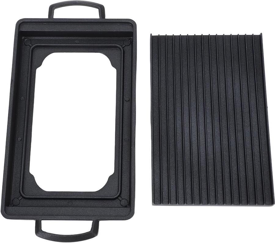 Mini BBQ Grill Draagbare Barbecue Buiten Koken Snelle Gelijkmatige Verwarming 30 x 15 x 4 cm