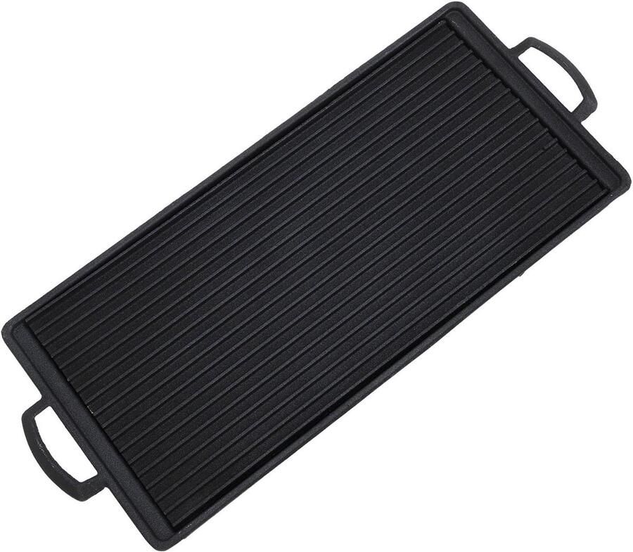 Mini BBQ Grill Houtskool Barbecue Buiten Koken Snelle Gelijkmatige Verwarming 38x18cm Zilver