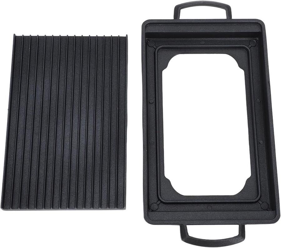 Mini BBQ Grill Houtskoolbarbecue Rechthoek Buiten Koken Snelle Gelijkmatige Verwaming 30 x 15 x 4 cm