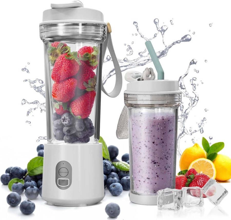 Mini Blender Draagbare Blender Smoothiemaker Sapcentrifuge Fruitmixer - Foto 13