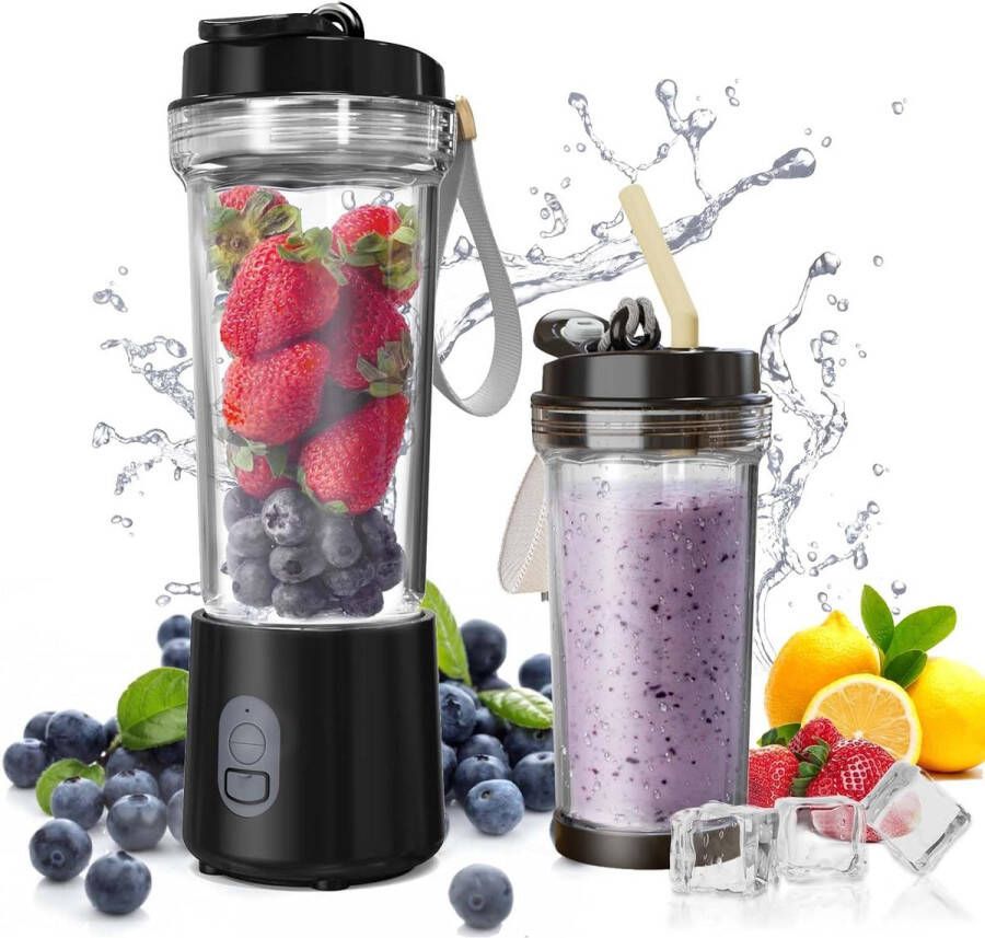 Mini Blender Draagbare Blender Smoothiemaker Sapcentrifuge Fruitmixer - Foto 14