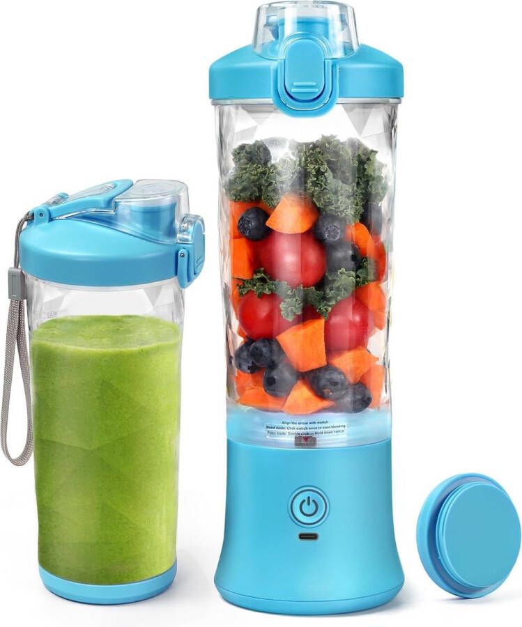 Mini Blender Draagbare Blender Smoothiemaker Sapcentrifuge Fruitmixer - Foto 19