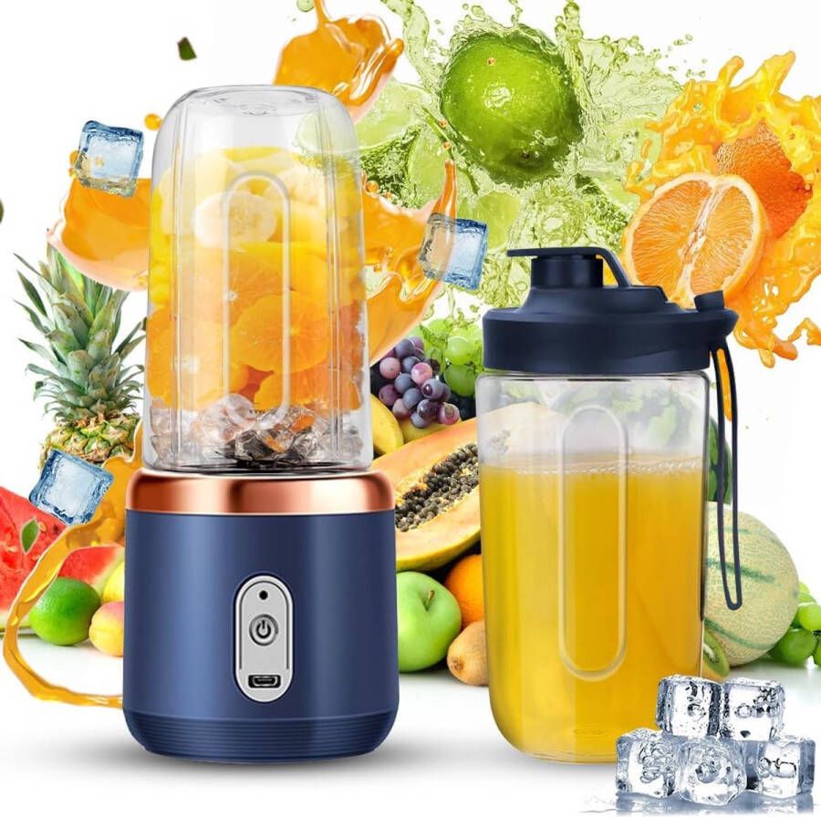 Mini Blender Draagbare Blender Smoothiemaker Sapcentrifuge Fruitmixer - Foto 5