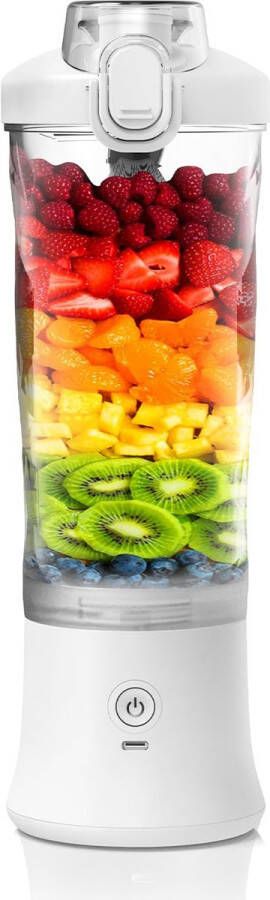 Mini Blender to go Smoothie Maker Draagbare Blender Oplaadbare mini Blender Portable Blender Lichtgewicht Blender draadloos Blender Blenders Blender smoothie Wit