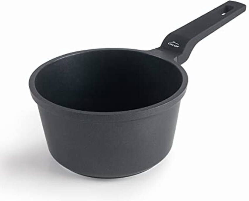 Mini-braadpan van gegoten aluminium met antiaanbaklaag Ø 14 x 8 cm geschikt voor inductie