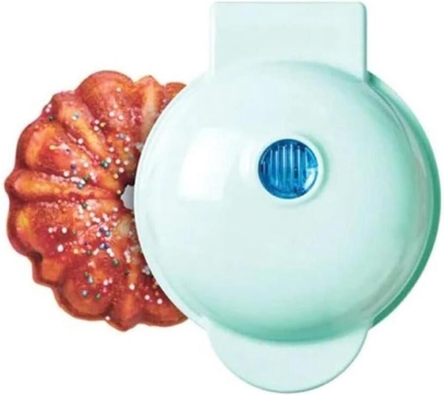 Mini Cake Machine Kleine Wafelmaker Ontbijt Maken Compact Lichtgewicht 611 Gram Groen