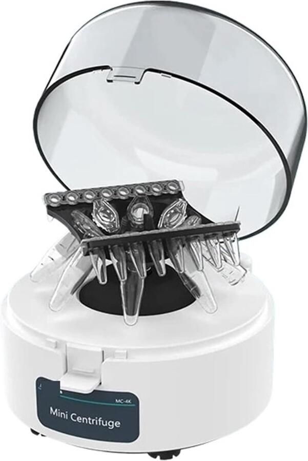 Mini Centrifuge Laboratorium Apparaat Monster Scheiding Stille Werking 4000 RPM Wit