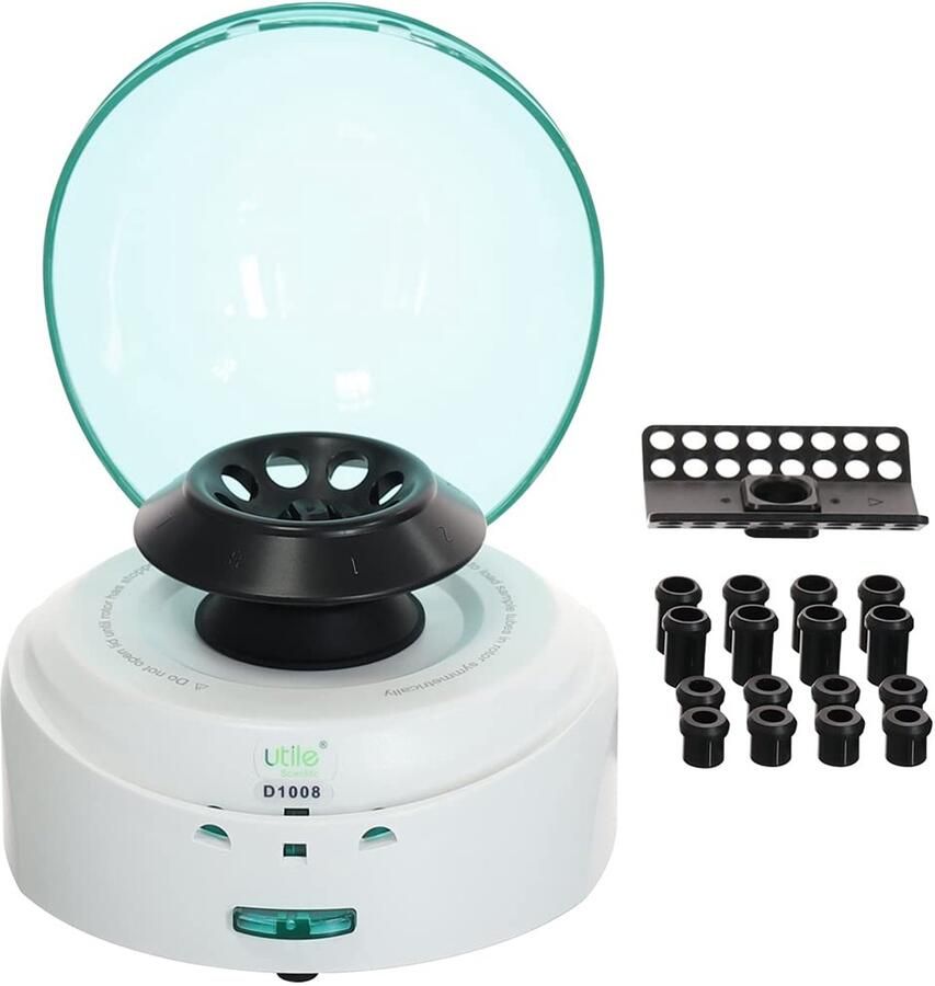 Mini Centrifuge Laboratorium Apparaat Monster Scheiding Stille Werking 7000 RPM Wit
