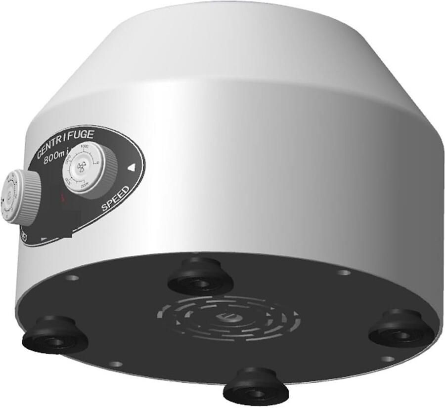 Mini Centrifuge Laboratorium Apparaat Monsters Scheiden Instelbare Timer 4000 RPM Wit