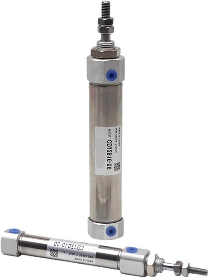 Mini Cilinder Luchtcilinder Dubbelwerkend Industriële Automatisering Enkele Staaf Ontwerp Slag 55mm Metaal