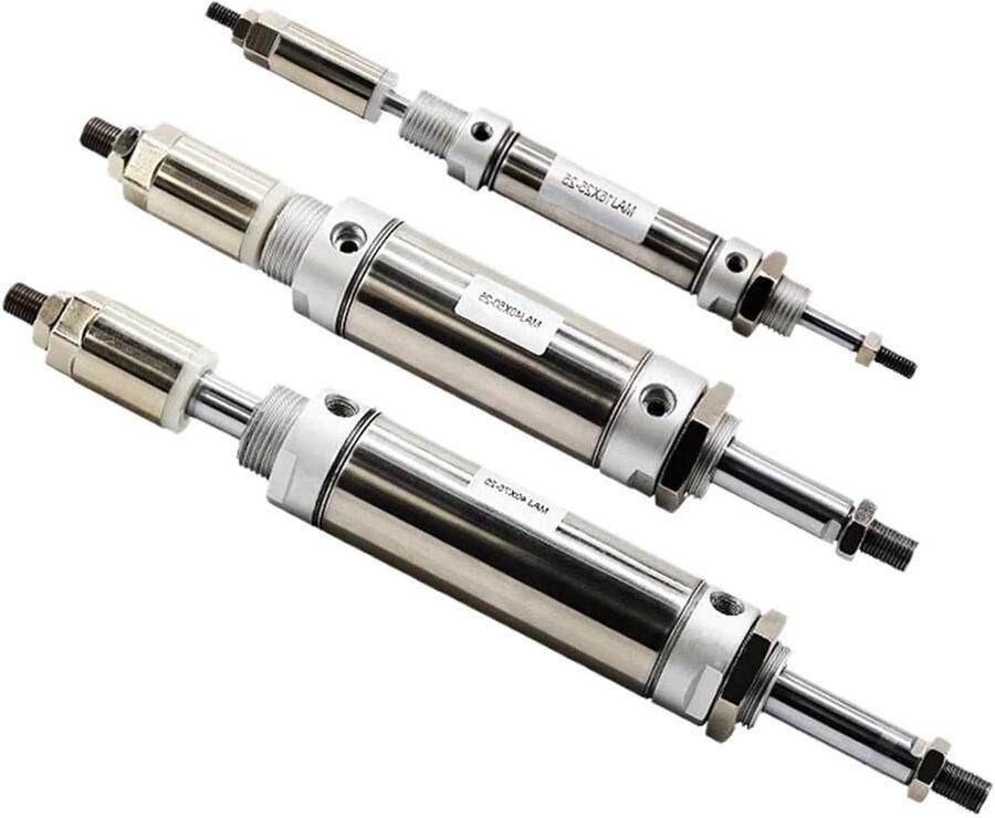 Mini Cilinder Zuiger Gereedschap Industriële Automatisering Dubbel Effect Tot 40 mm Aluminium