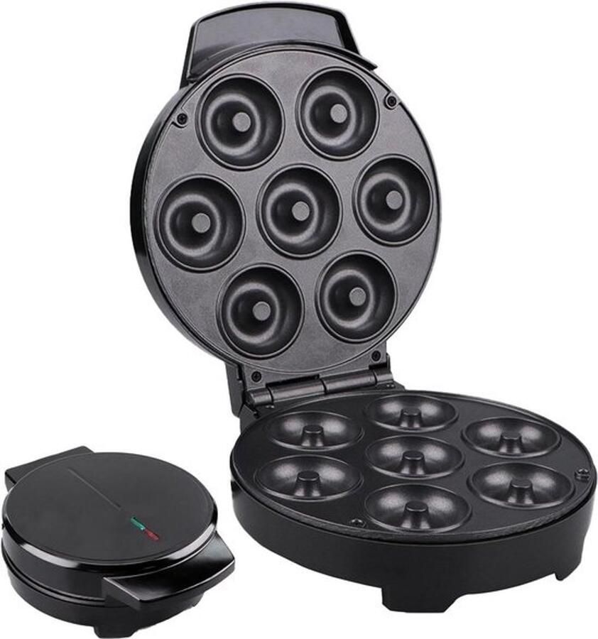 Mini Donut Maker anti-aanbaklaag Handvat Keuken Gadgets 7 Slots Bakgereedschap Donut Machine voor Thuis Appartement Restaurant Boerderij Wafel Cake Ontbijt Dessert