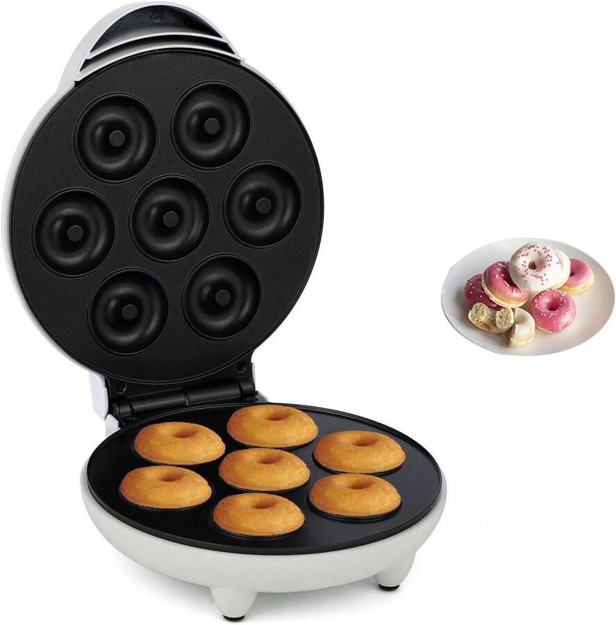 Mini Donut Maker Donut Apparaat Gezonde Snacks Maken Bakt 7 Mini Donuts