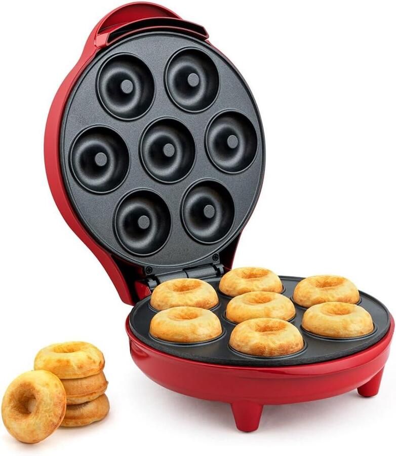 Mini Donut Maker Donuts Bakken Thuis Bakken 7 Donuts Tegelijk 25.4D x 20.6B x 11.2H cm