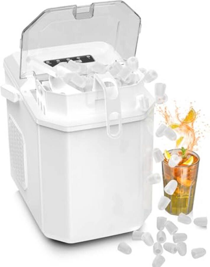 Mini Draagbare IJsblokjesmachine Compact en Snel Zelfreinigend en Ideaal voor Thuisgebruik