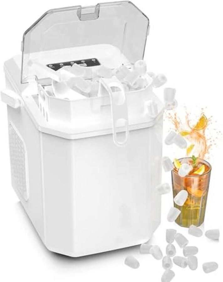 Mini Draagbare IJsblokjesmachine Compact en Snel Zelfreinigend en Ideaal voor Thuisgebruik