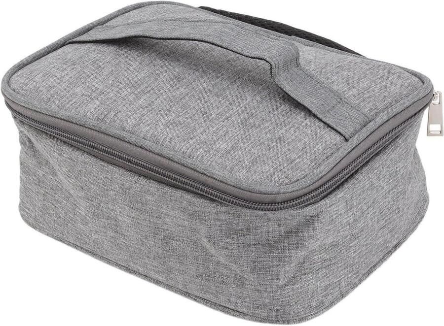 Mini Draagbare Oven Verwarmde Lunchtas Warme Maaltijden Onderweg Efficiënt USB Verwarming Compact Ontwerp Grijs