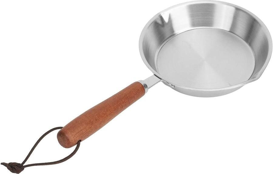Koekenpan RVS Kleine Koekenpan Koop Eieren Bakken Antiaanbaklaag 12 cm Zilver