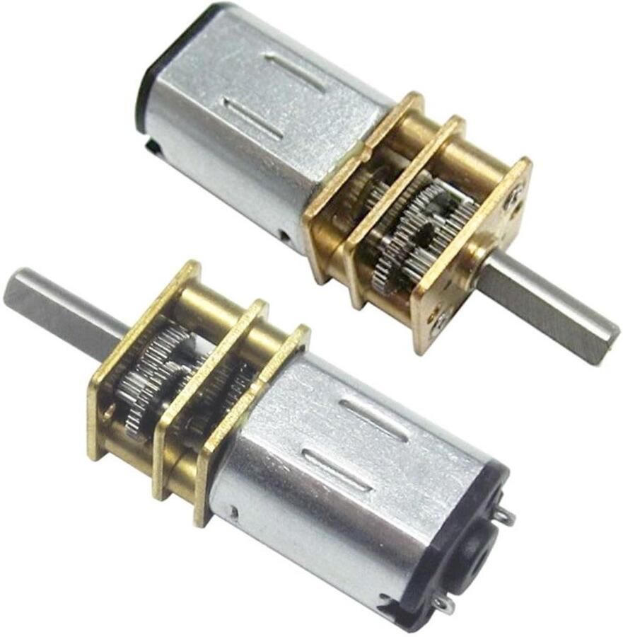 Mini Elektrische Motor Kleine DC Motor Robotica Projecten Metaal Tandwielen 2 Stuks null