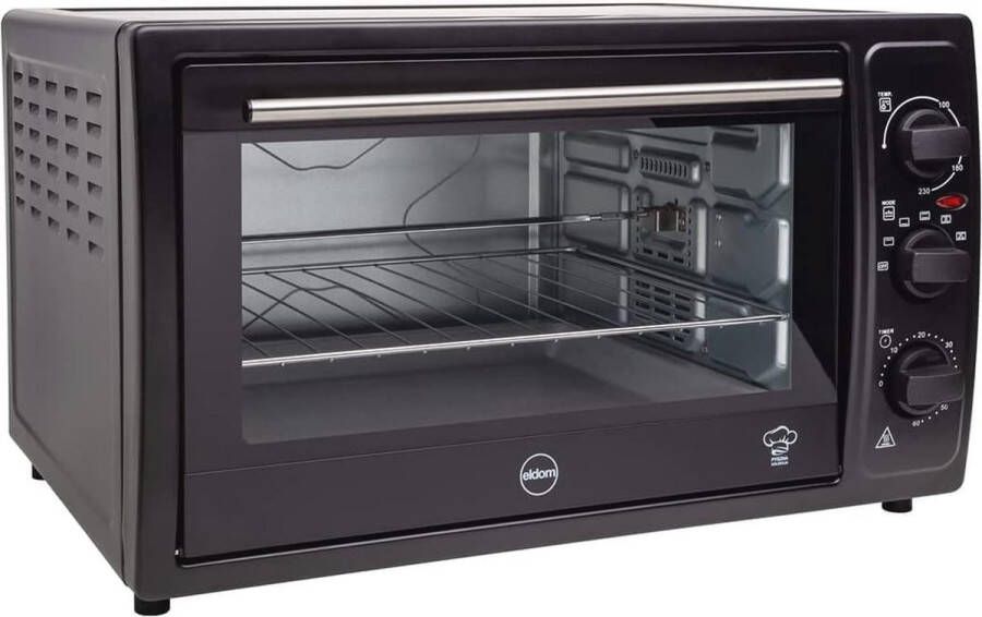Mini Elektrische Oven met Convectiefunctie Ideaal voor Bakken Grillen en Roosteren