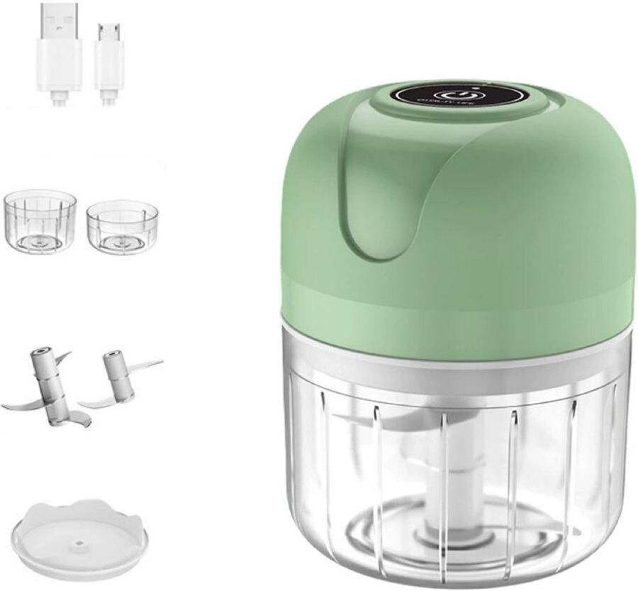 Mini Elektrische uiensnijder Krachtige Press voor Knoflook & Ui Mini chopper-Draadloze keukensnijder