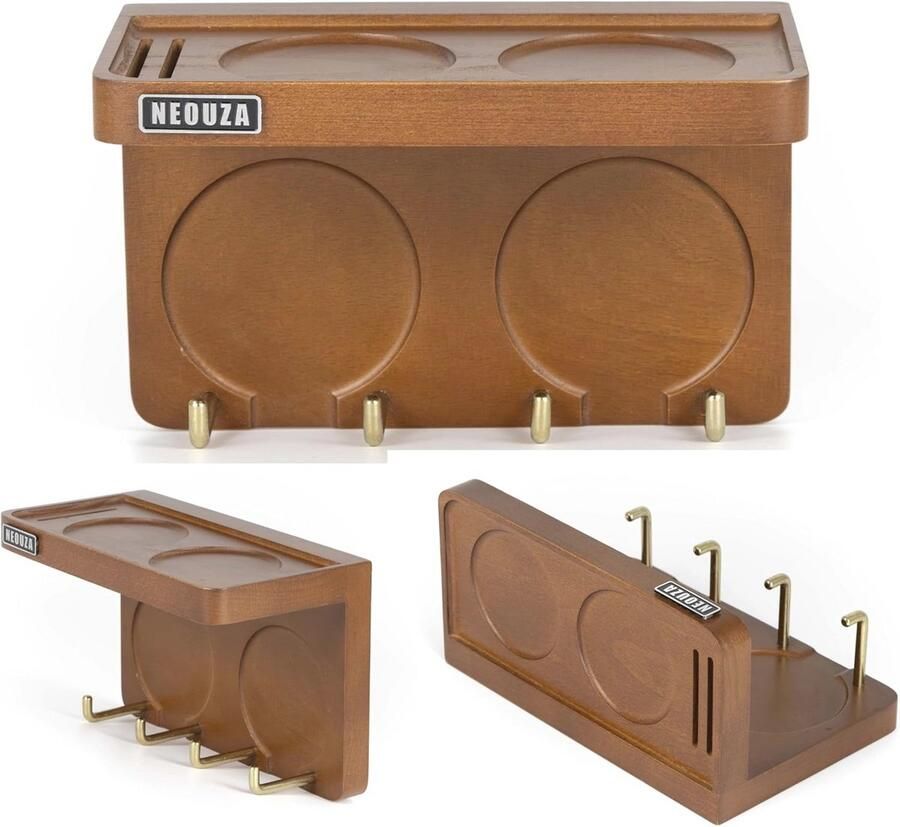 Mini Espresso Accessoires Houder Station Wandmontage Organizer voor Portafilter en Koffie Distributeur