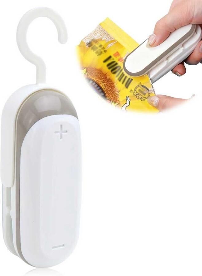 Mini folieweldmachine 2-in-1 handmatige sealapparaat ideale versheidsbeschermer voor plastic zakken ShopVlot