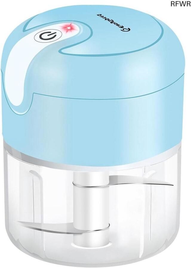 Mini Food Chopper Keukenmachine Klein Snel Ingrediënten Snijden Oplaadbaar Via USB 250ml Capaciteit Blauw